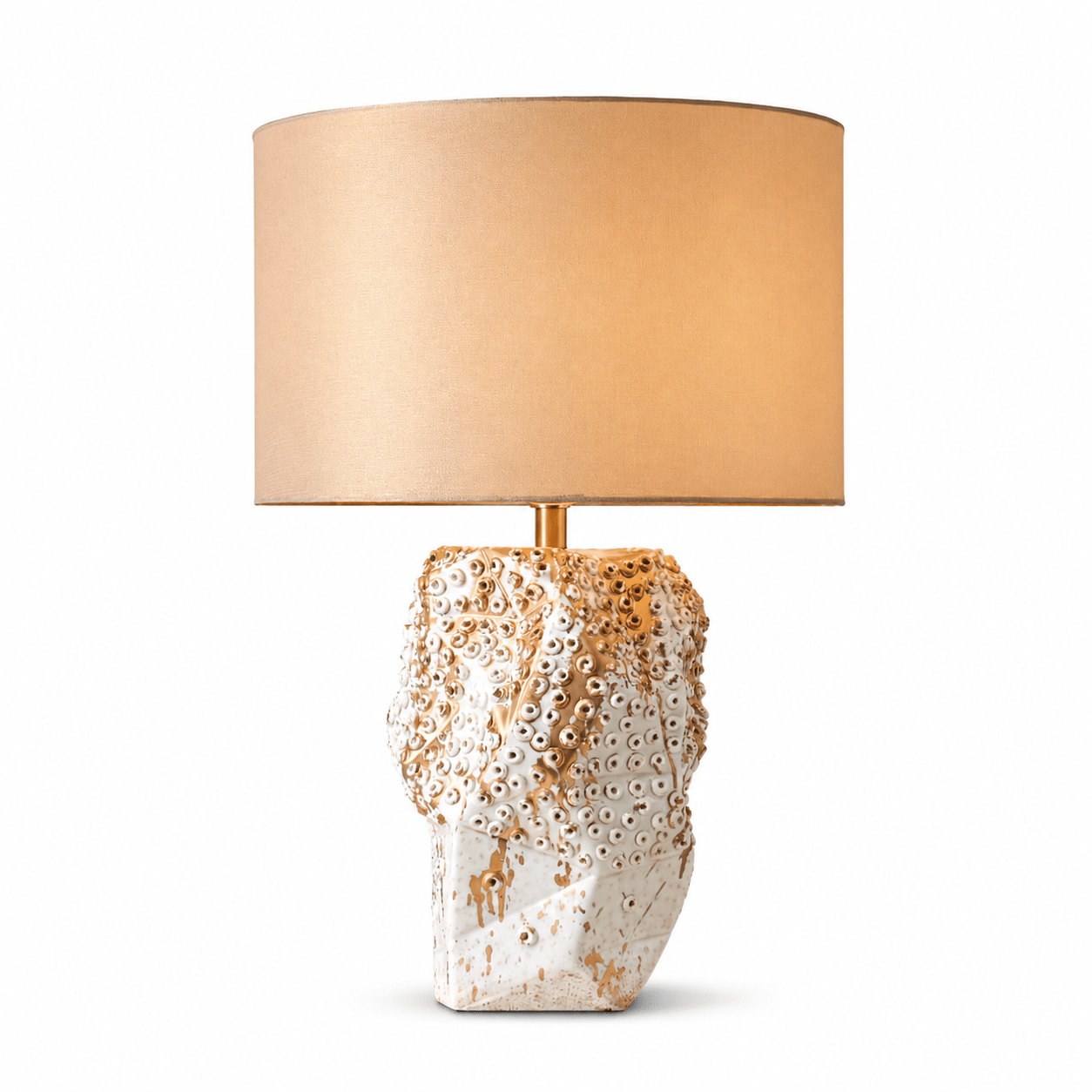 Ostreya Coral-Texture Ceramic Table Lamp-Neutral Decor
