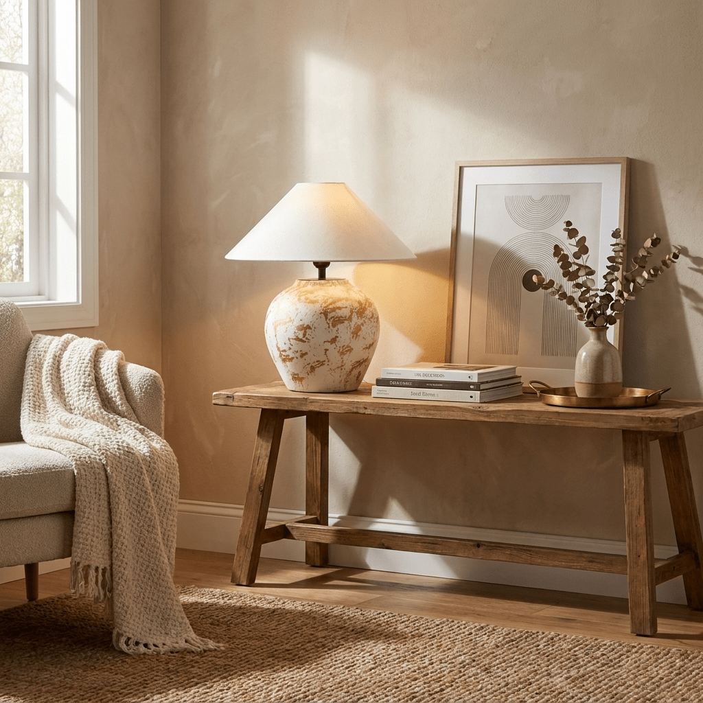 Orleta Ceramic Table Lamp-Neutral Decor
