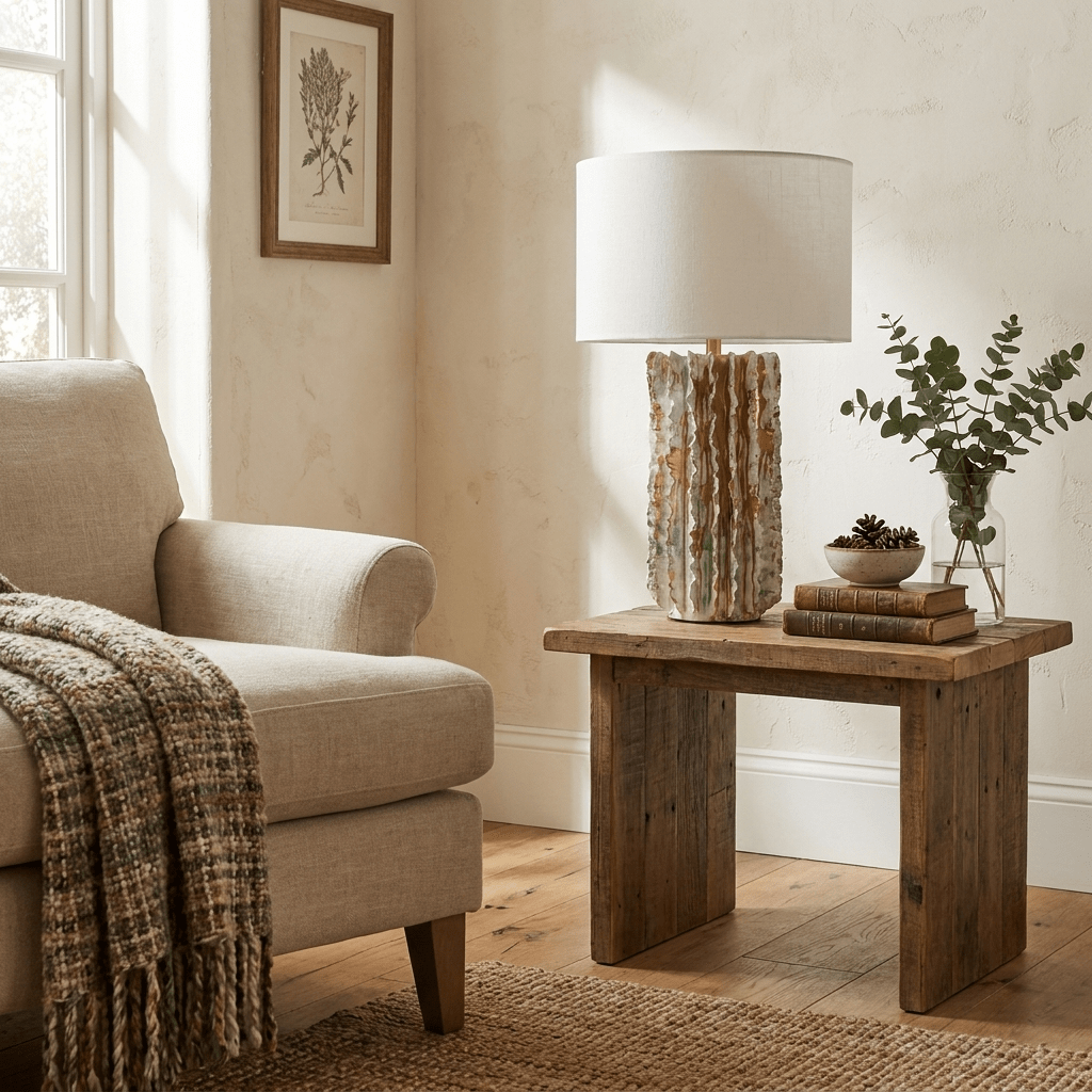 Scorza Ceramic Table Lamp-Neutral Decor