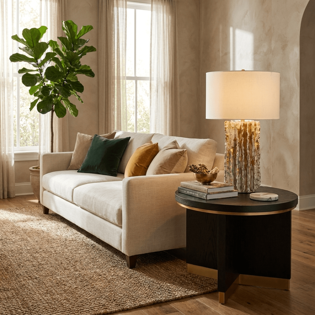 Scorza Ceramic Table Lamp-Neutral Decor