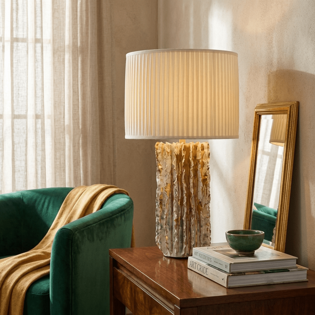 Scorza Ceramic Table Lamp-Neutral Decor
