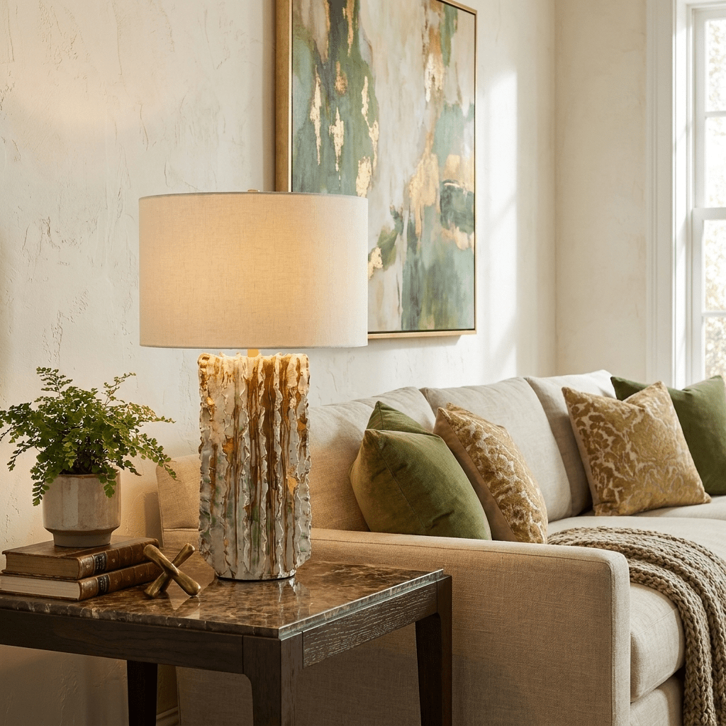 Scorza Ceramic Table Lamp-Neutral Decor