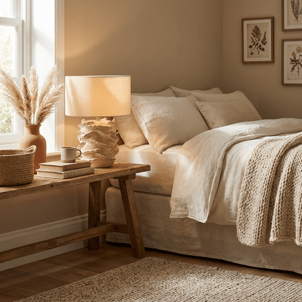 Avvolta Ceramic Table Lamp-Neutral Decor