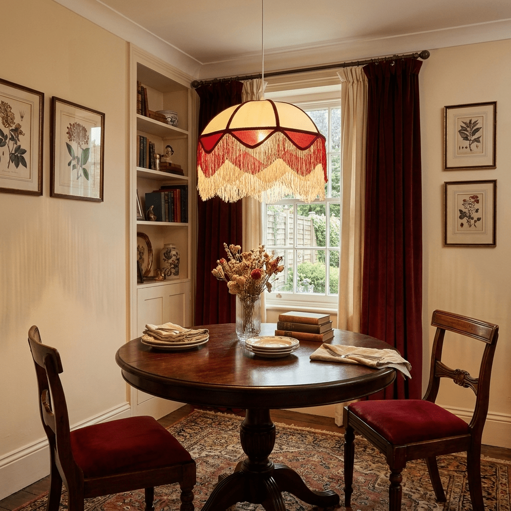 Cremisi Fringe Dome Pendant Light-Neutral Decor