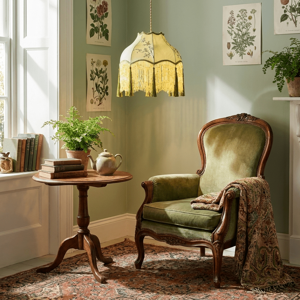Prasina Beaded Fringe Pendant Light-Neutral Decor