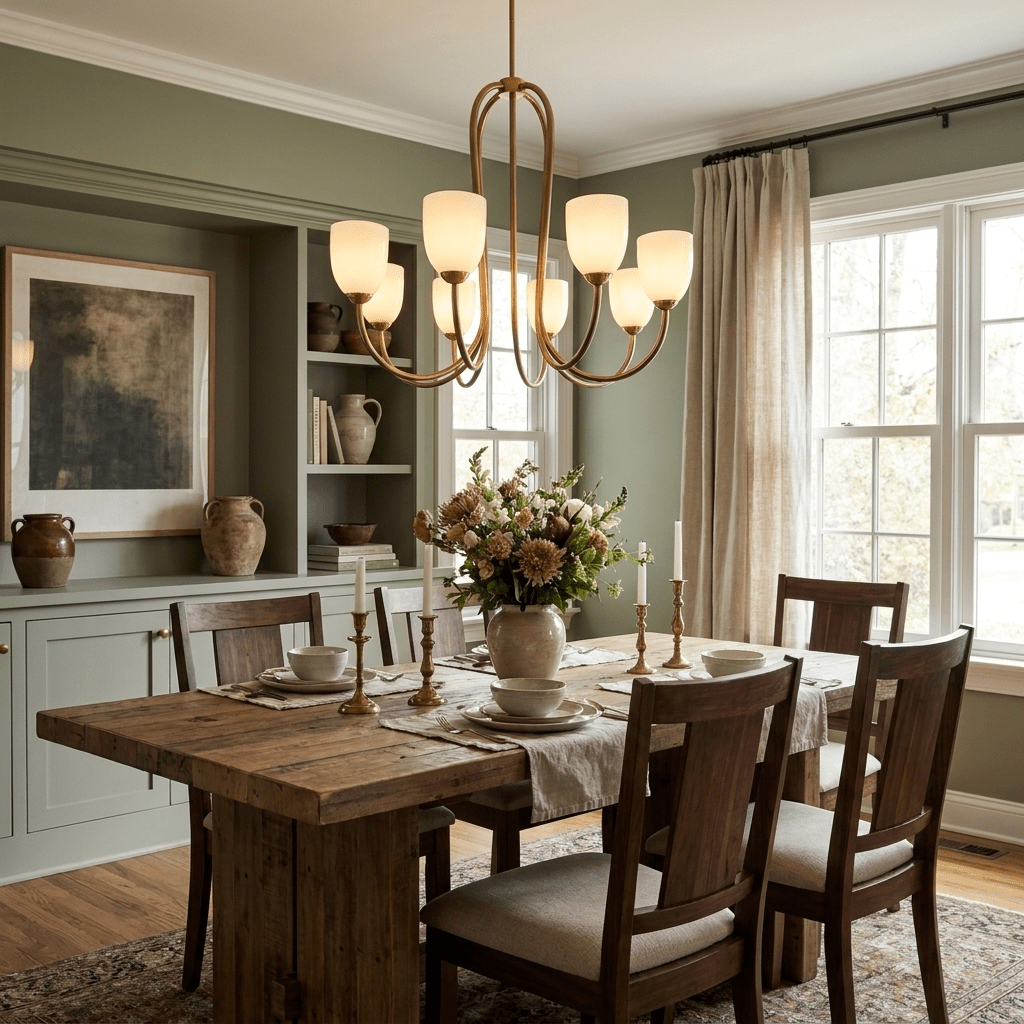 Tulip Gold Chandelier-Neutral Decor
