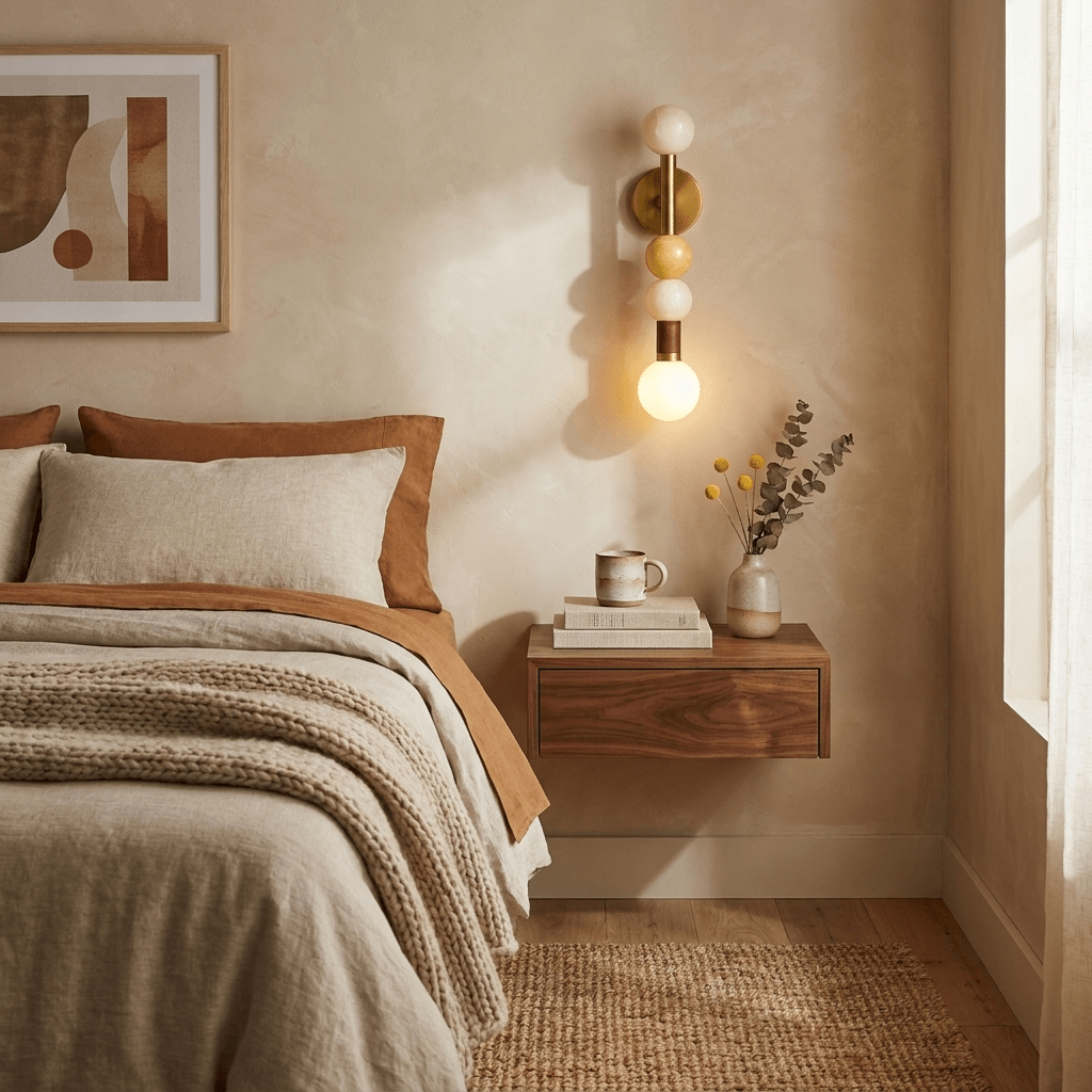 Stacked Sphere Wall Sconce-Neutral Decor