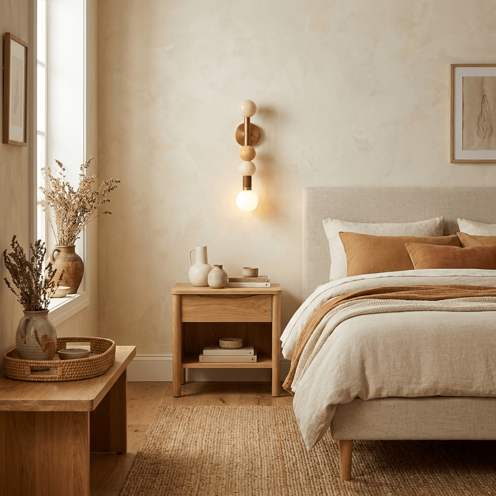 Stacked Sphere Wall Sconce-Neutral Decor