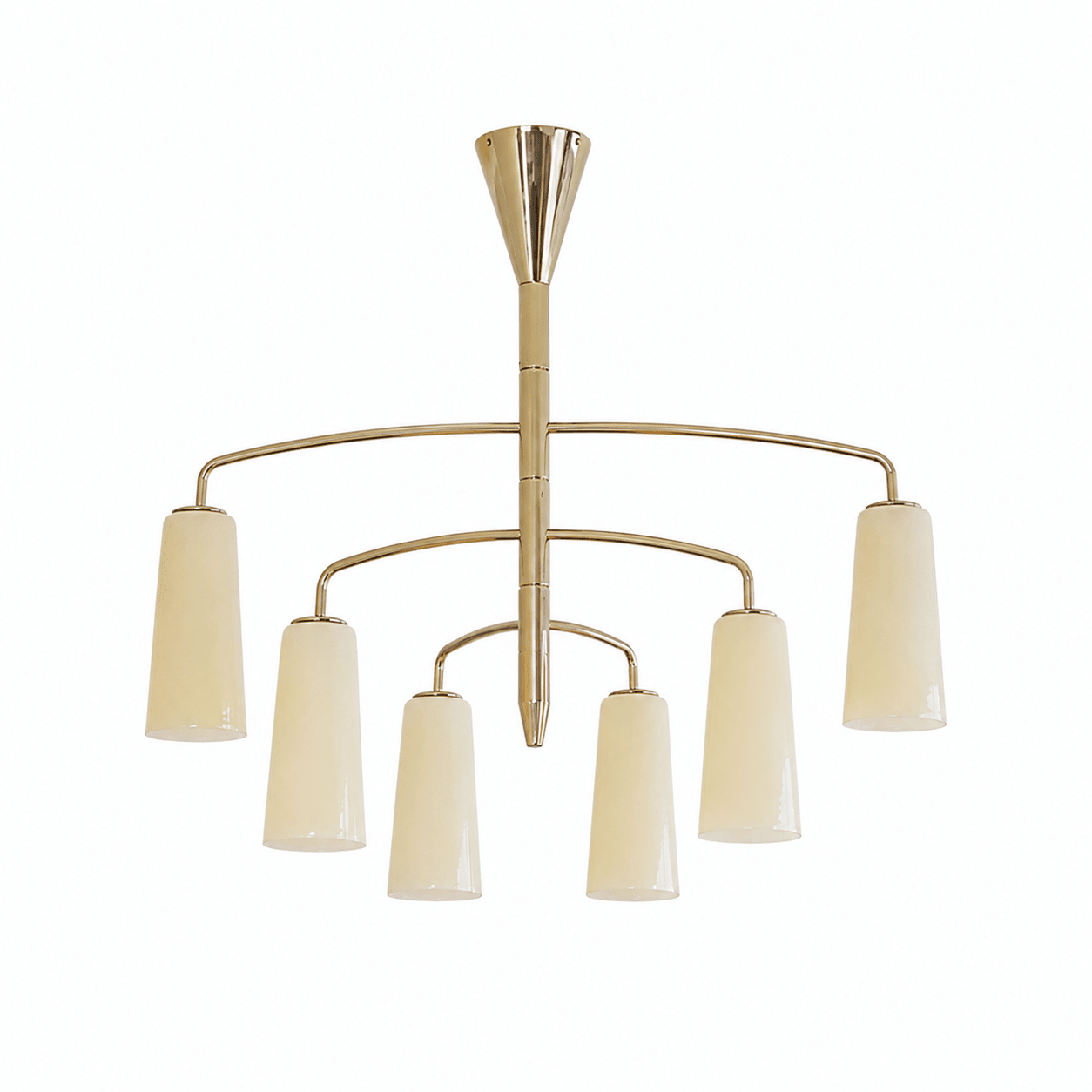 Spiral Tiered Chandelier-Neutral Decor