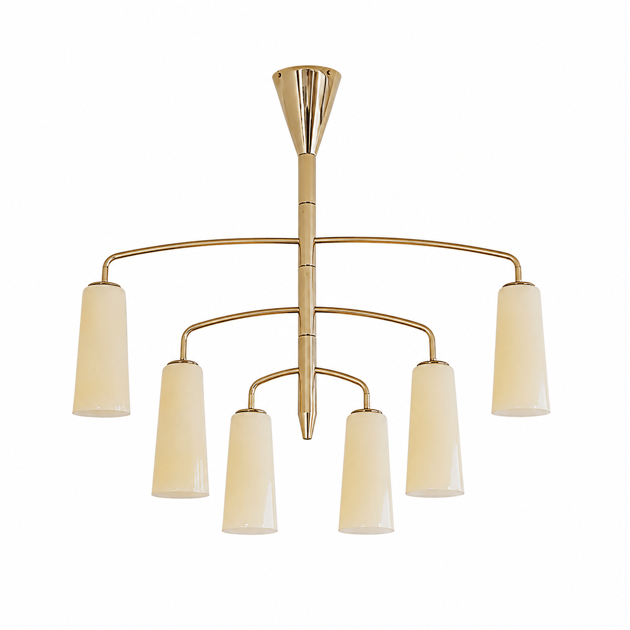 Spiral Tiered Chandelier-Neutral Decor