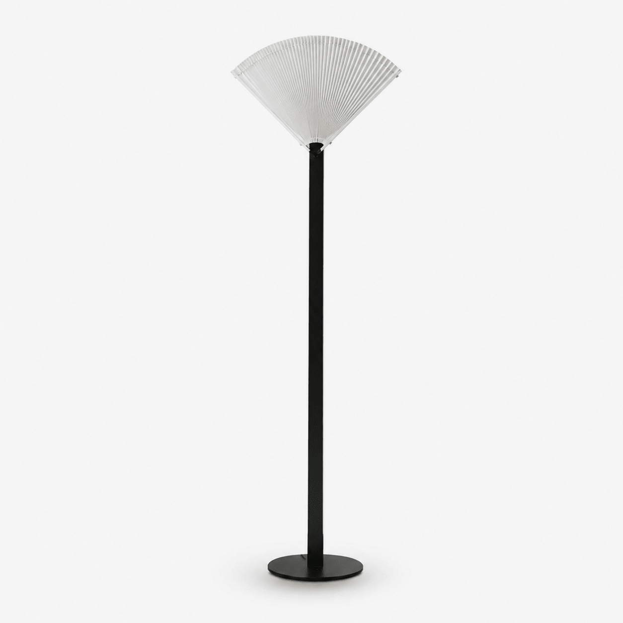 Pleated Fan Floor Lamp-Neutral Decor