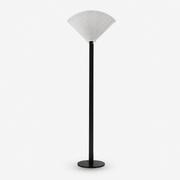 Pleated Fan Floor Lamp-Neutral Decor