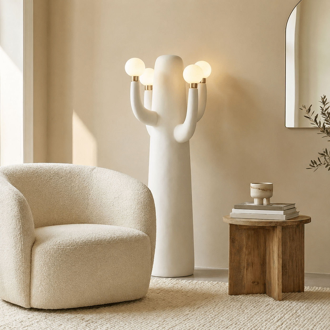 Art Cactus Floor Lamp-Neutral Decor