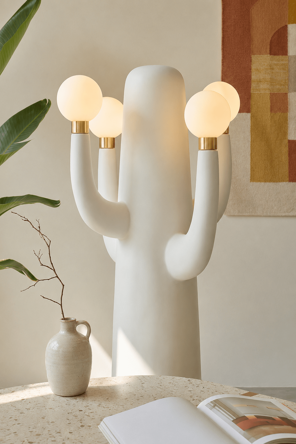 Art Cactus Floor Lamp-Neutral Decor