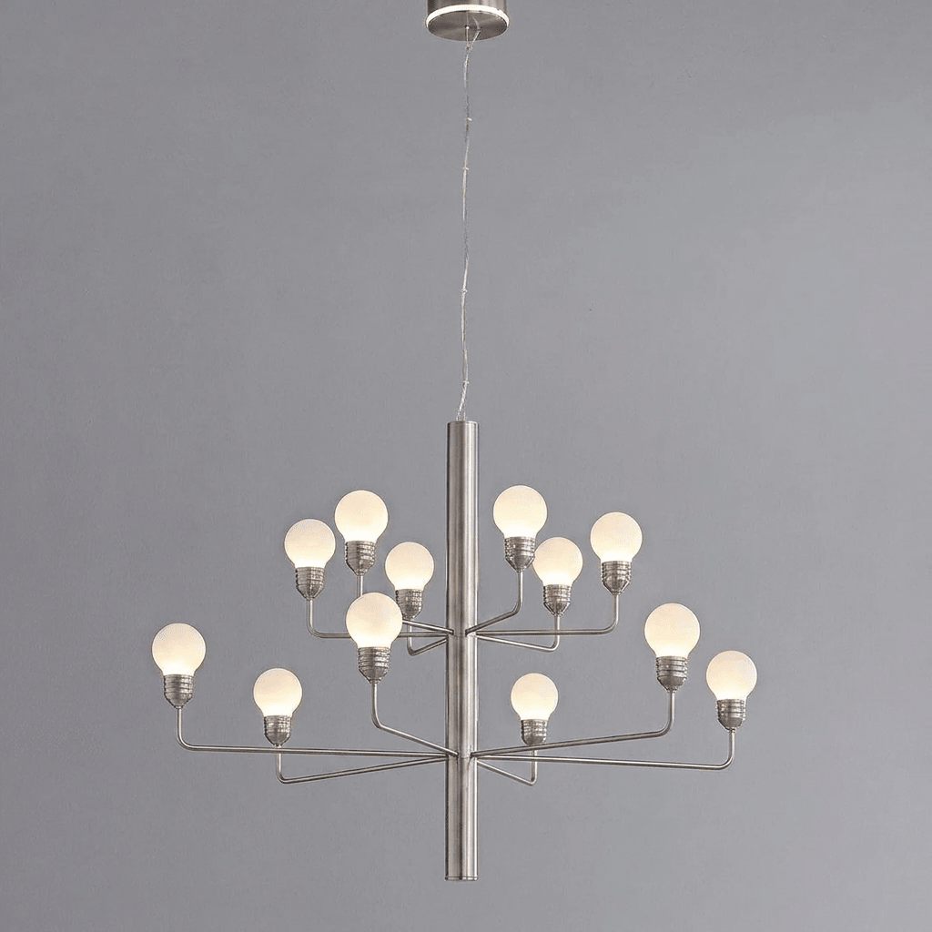 Raggiera Tiered Alabaster Globe Chandelier-Neutral Decor