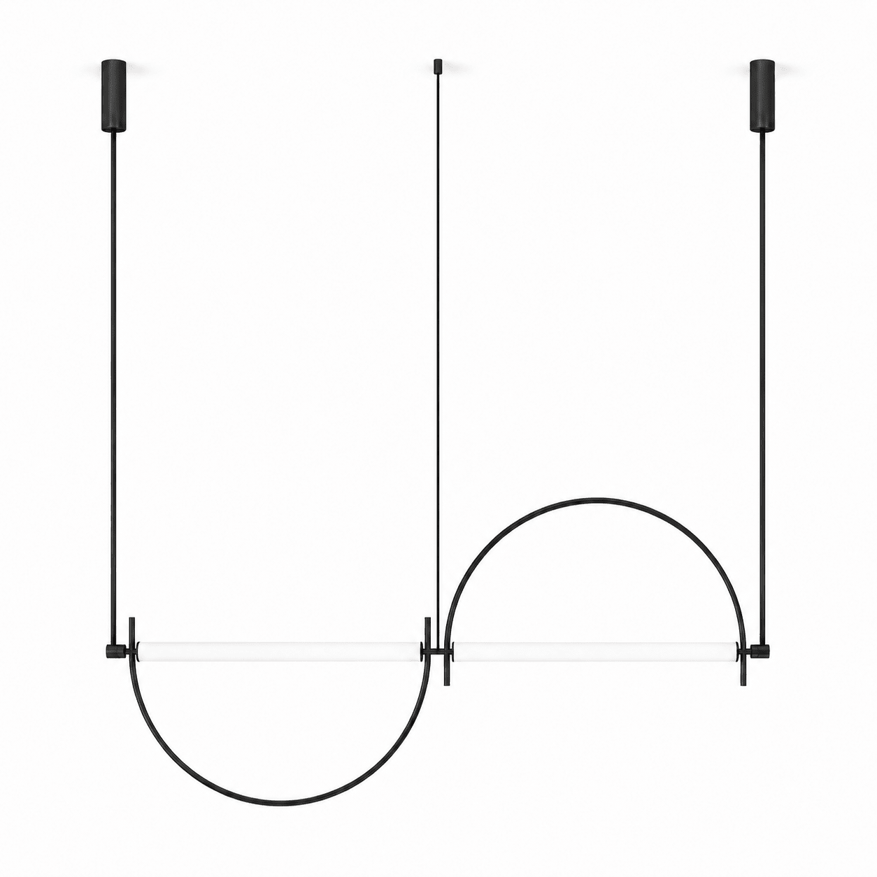 Arched Linear Led Chandelier-Neutral Decor