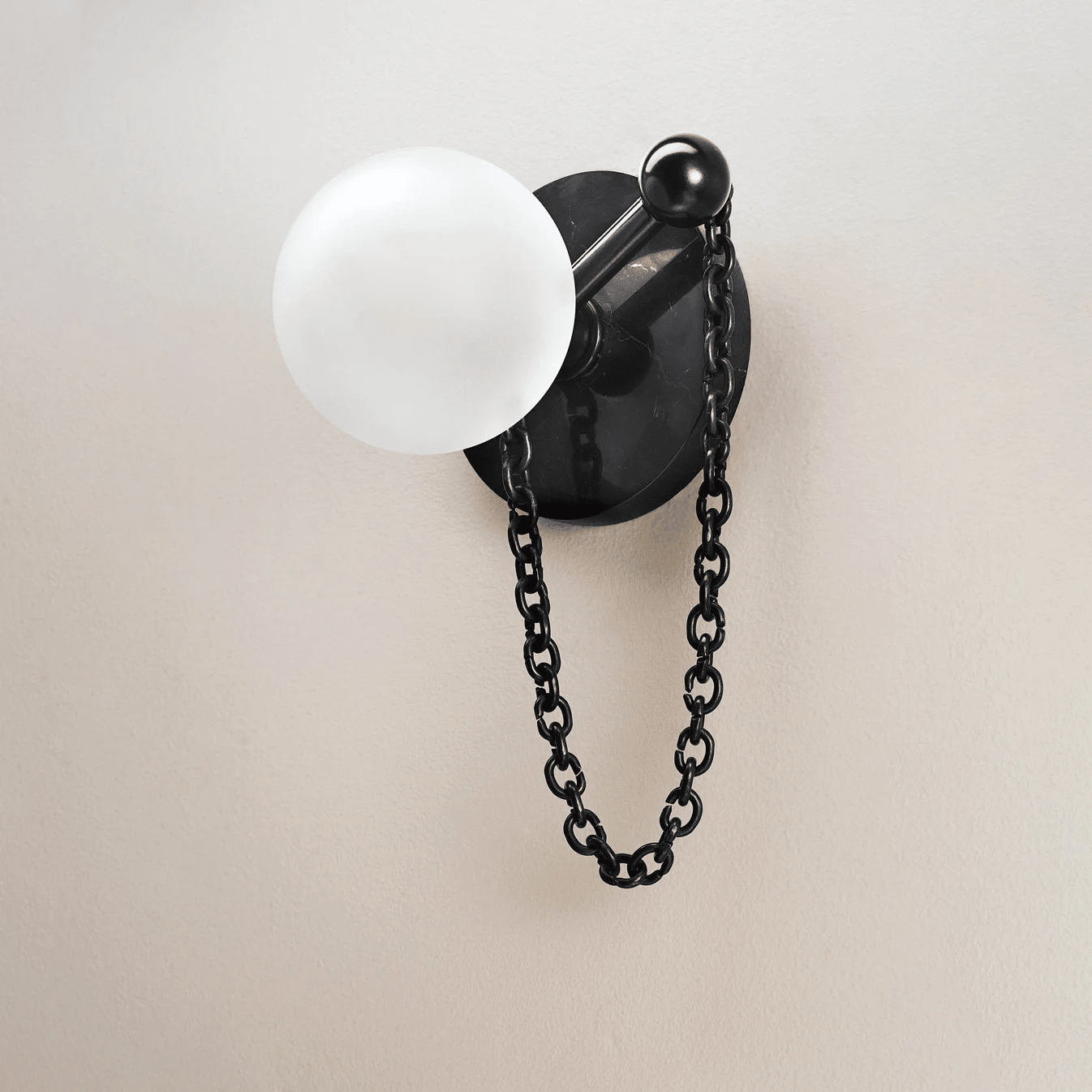 Keepsake Marble Globe Wall Sconce-Neutral Decor