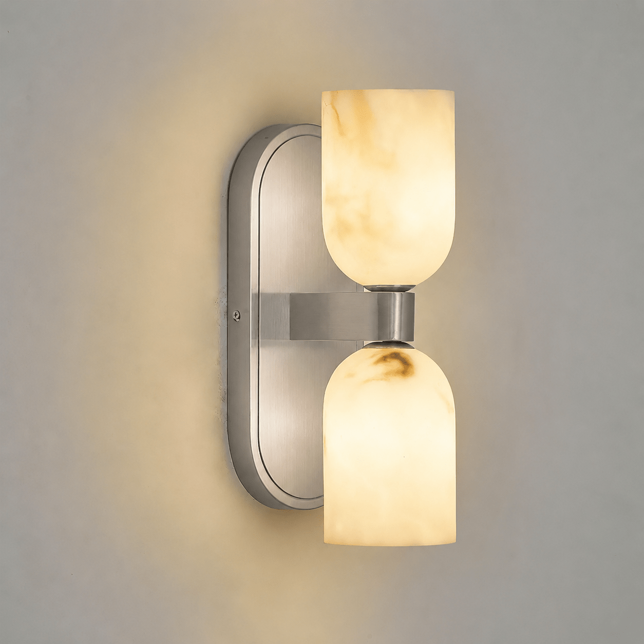 Alabaster Up-Down Wall Sconce-Neutral Decor
