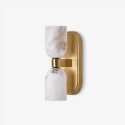 Alabaster Up-Down Wall Sconce-Neutral Decor