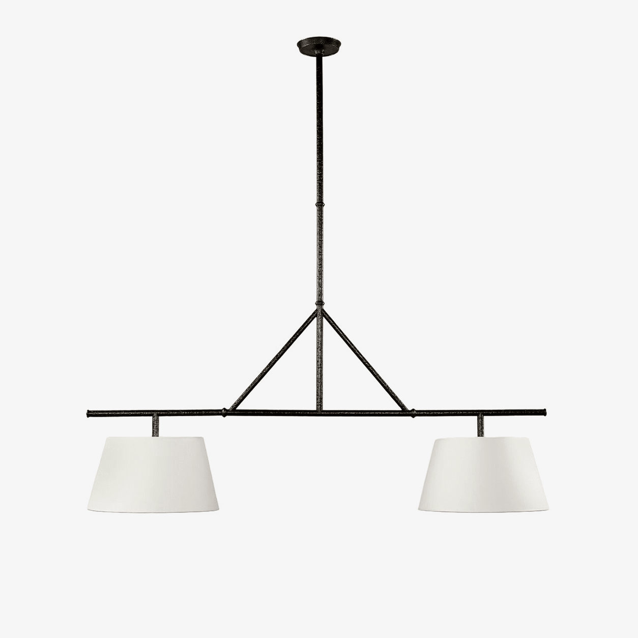 Two Light Linear Island Pendant Lamp-Neutral Decor