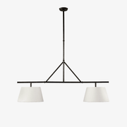 Two Light Linear Island Pendant Lamp-Neutral Decor