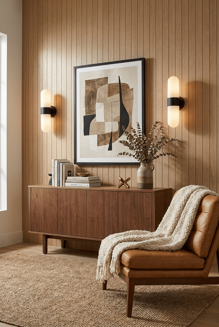 Vertical Capsule Glass Wall Sconce-Neutral Decor