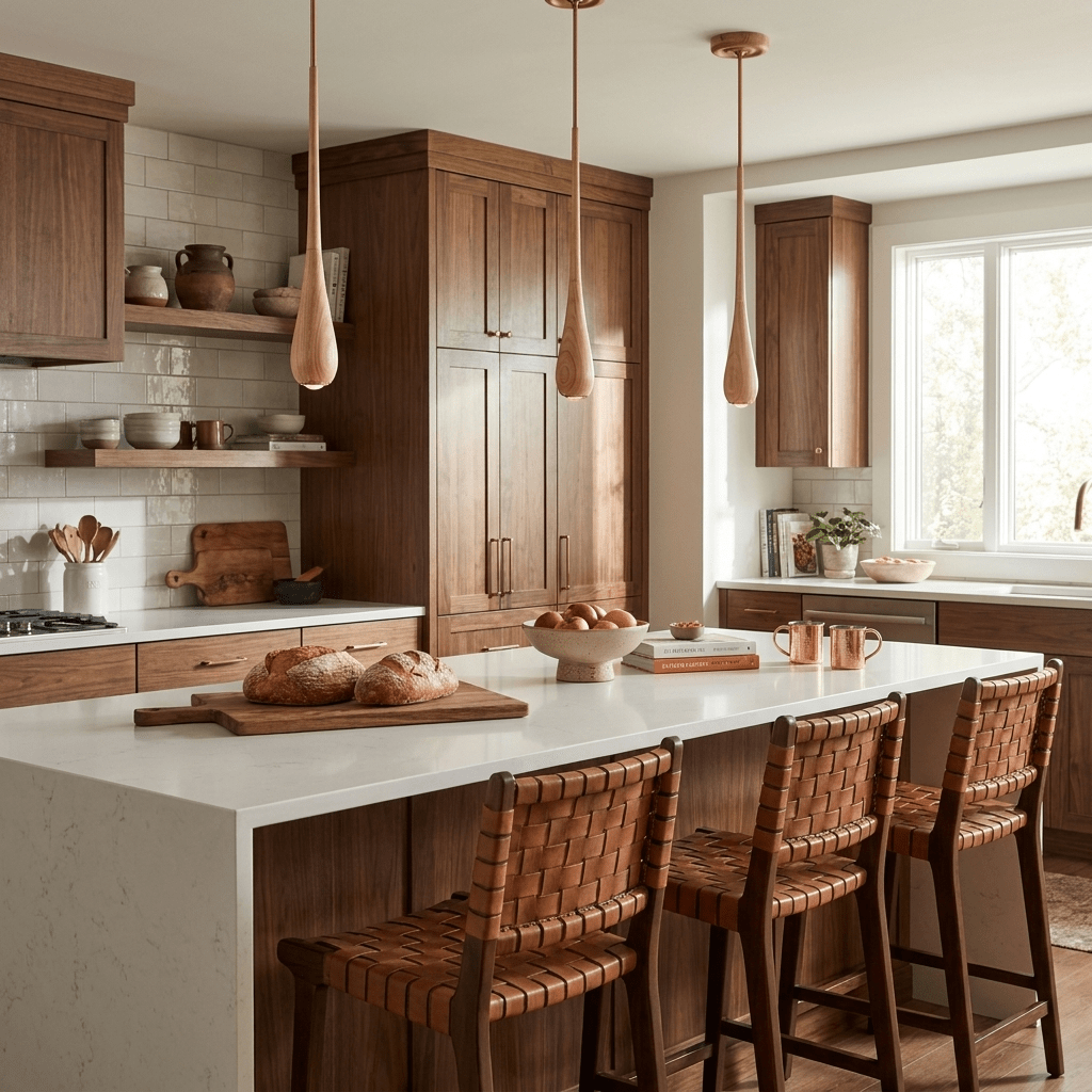 Elongated Teardrop Pendant Light-Neutral Decor