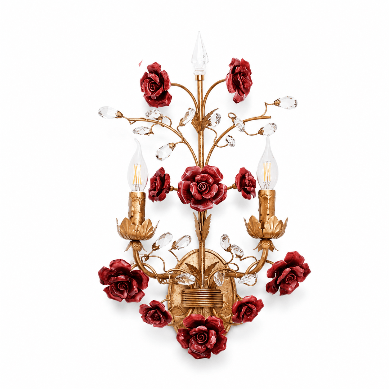 Rose Wall Sconce-Neutral Decor