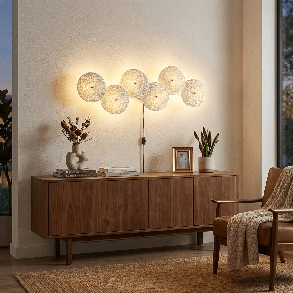 Lotus Petal Plug-in Wall Lamp-Neutral Decor