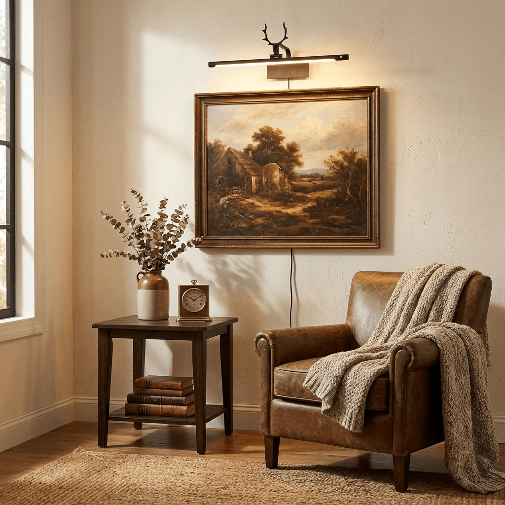 Stag Horn Plug-in Wall Light-Neutral Decor