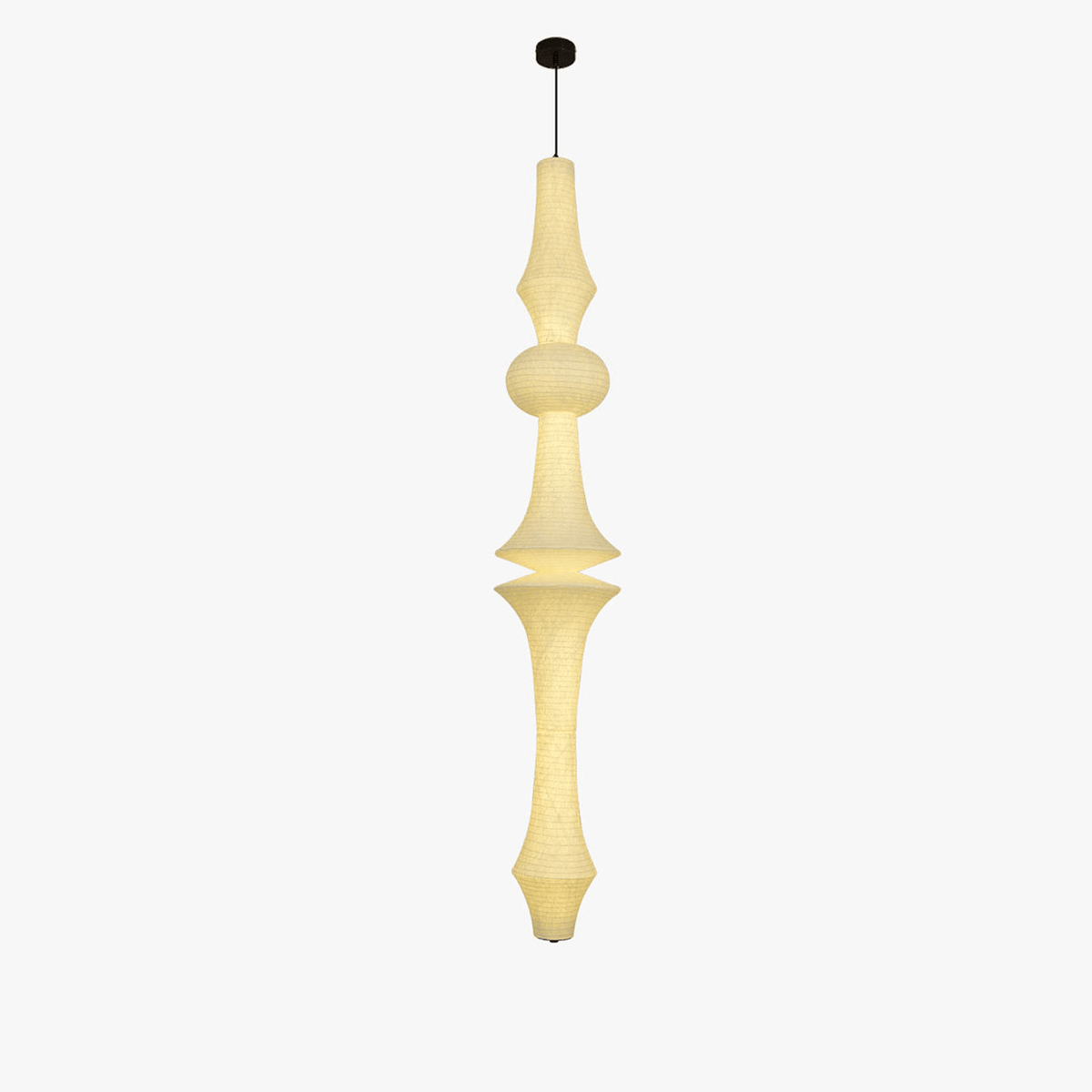 Virairaine Sculptural Mulberry Silk Pendant Light