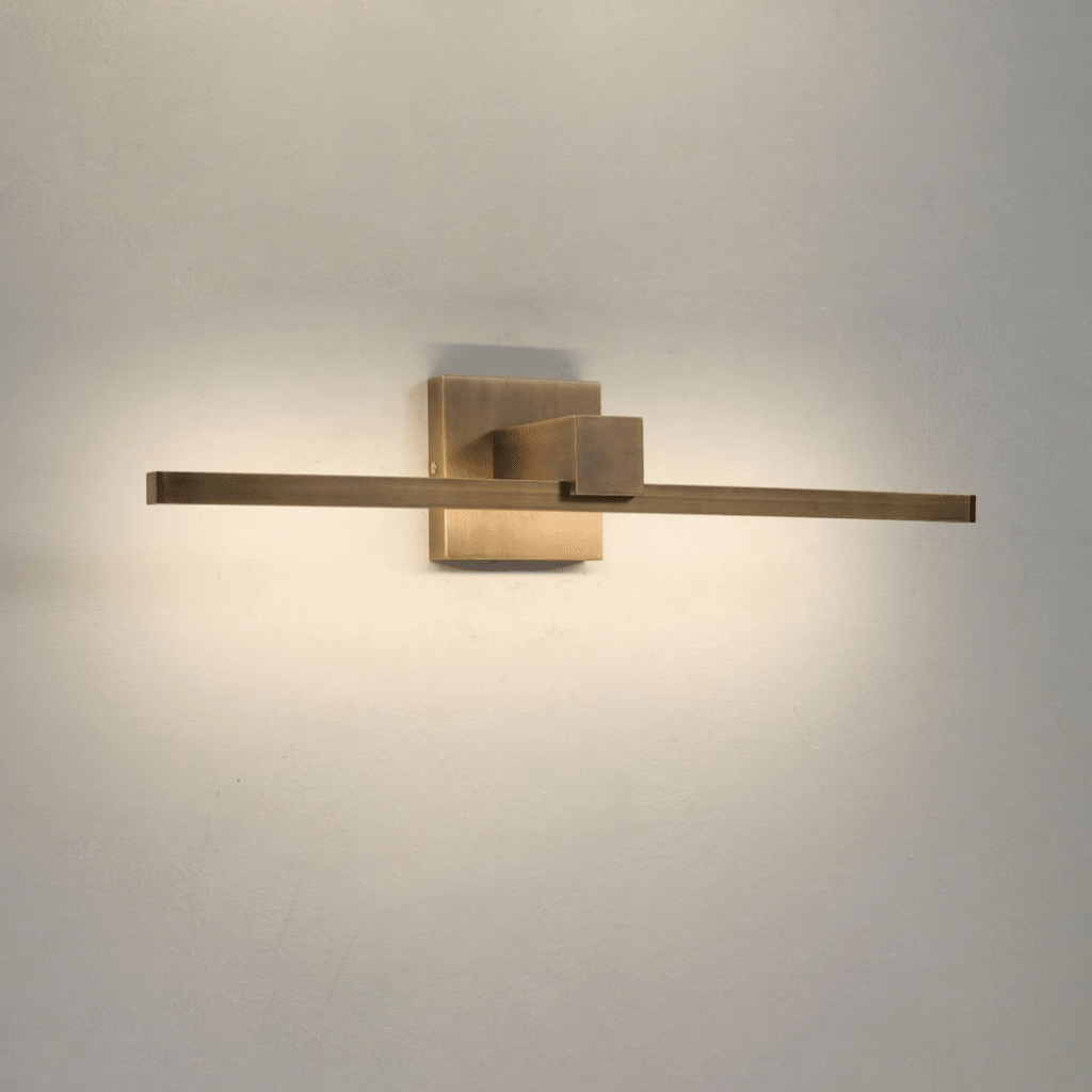 Inverwick Vintage Brass Linear Wall Sconce