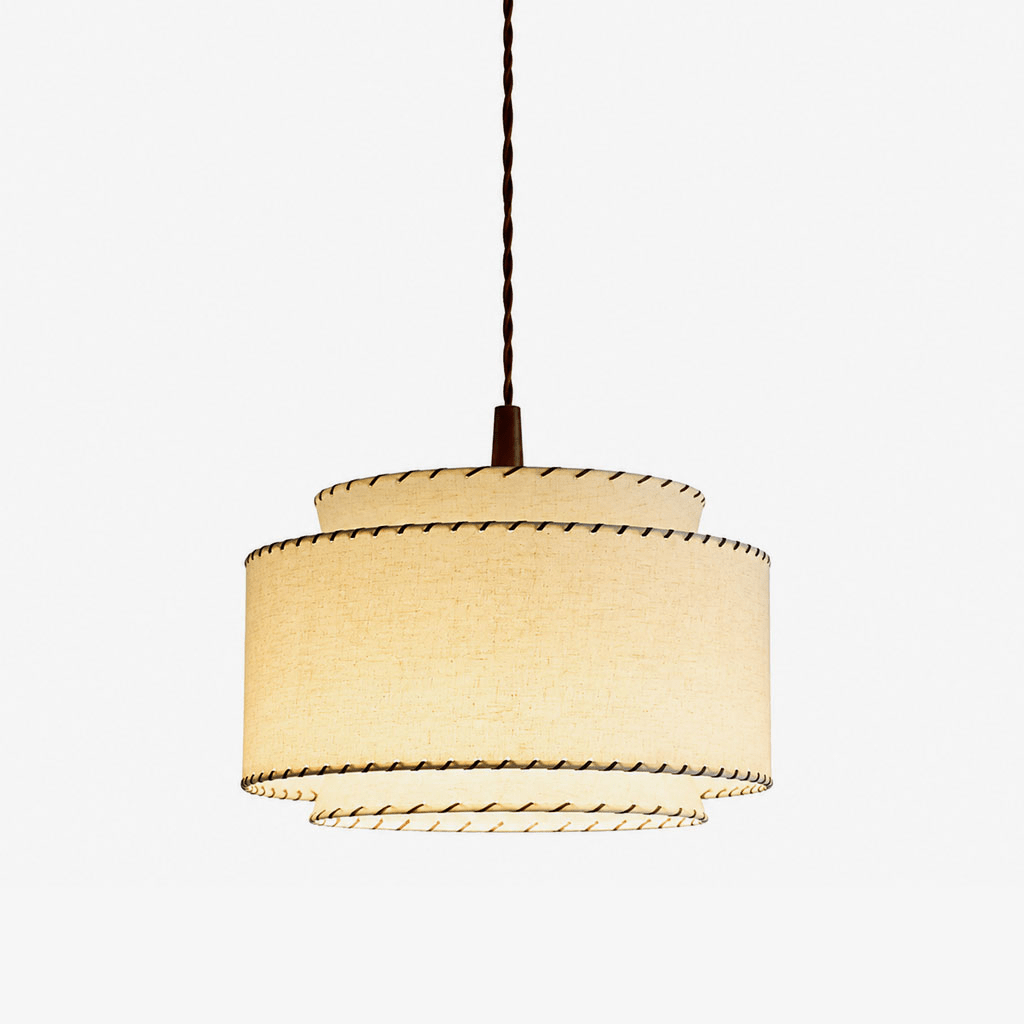 Greywick Stitched Fabric Pendant Lamp