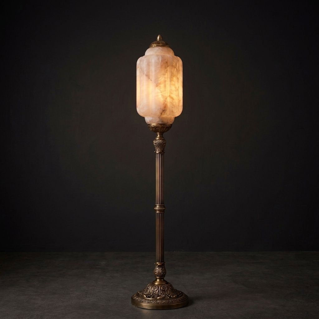 Cedarcrest Alabaster Floor Lamp