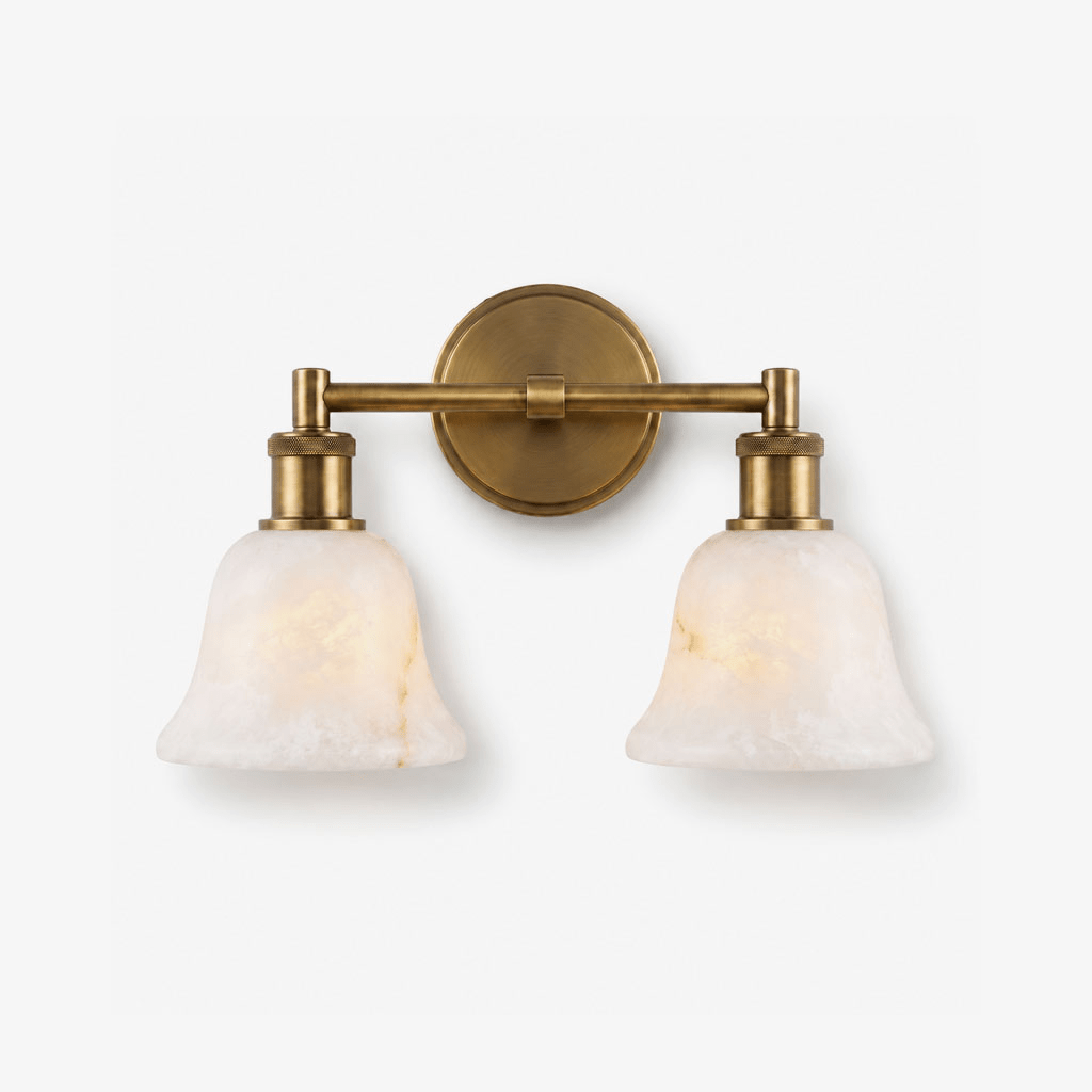 Evermere Alabaster Vanity Sconce