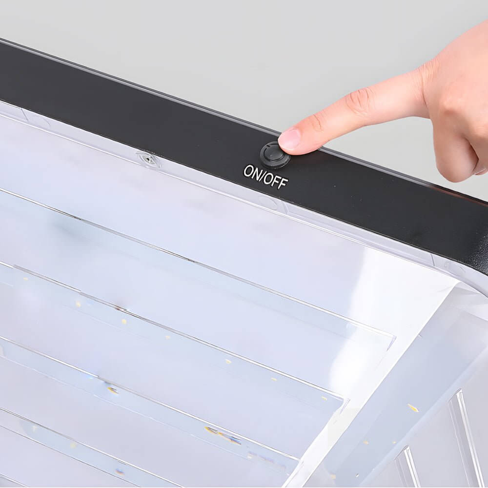 Garder Square Solar LED Outdoor Pier Post Light