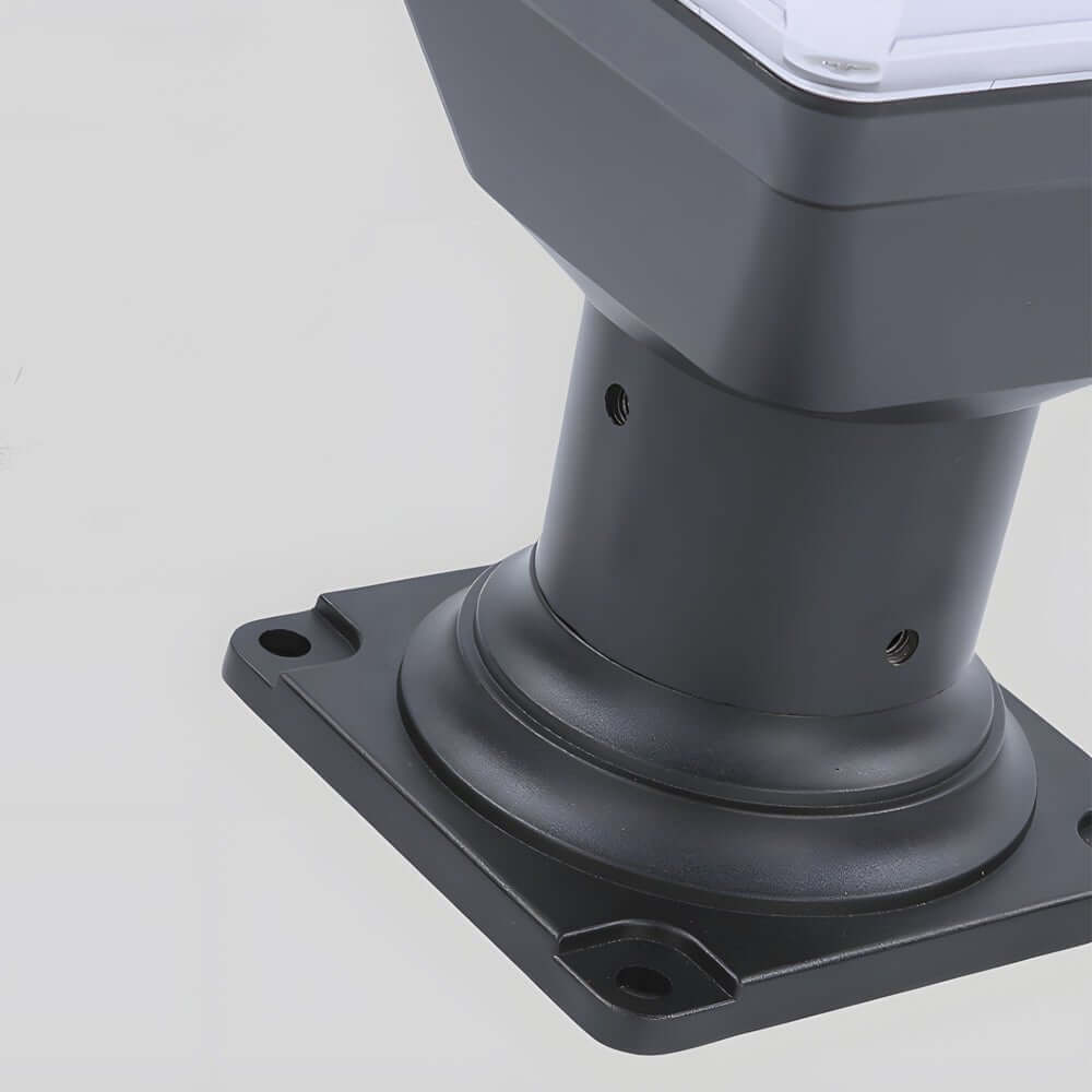 Garder Square Solar LED Outdoor Pier Post Light