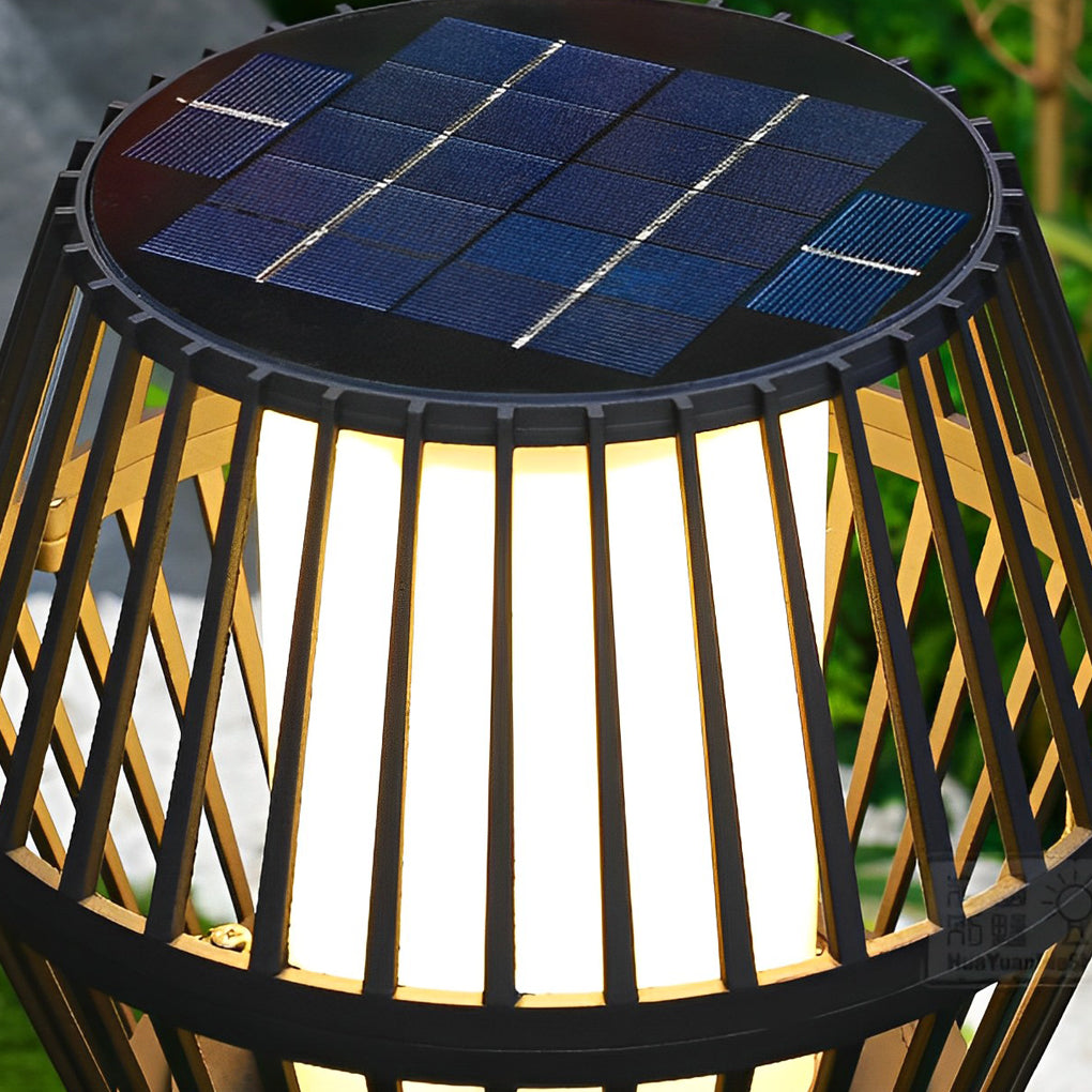 Deirdre Modern Solar Caged Outdoor Lanterns