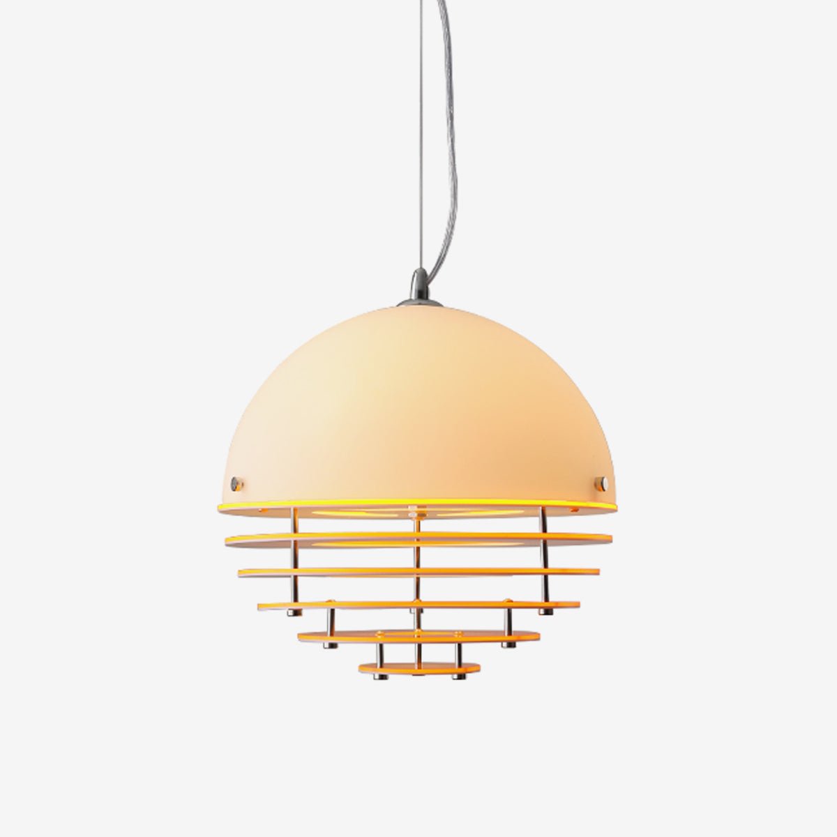 Esme Orange Layered Acrylic Pendant Lamp-Neutral Decor