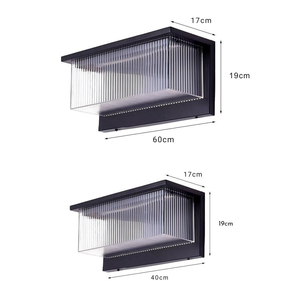 Leonard Striped Modern Outdoor Wall Lights