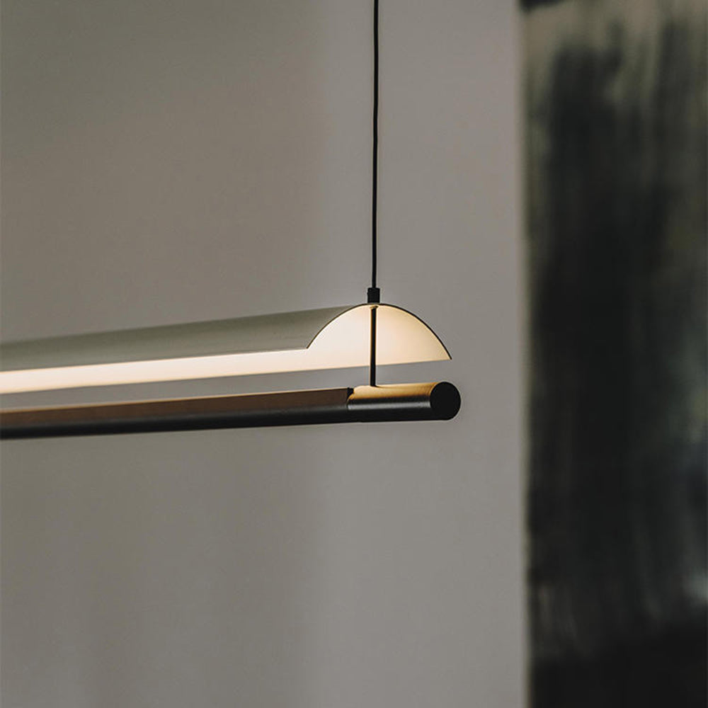 Arisha Minimalist Linear Metal Pendant Light - Neutral Decor