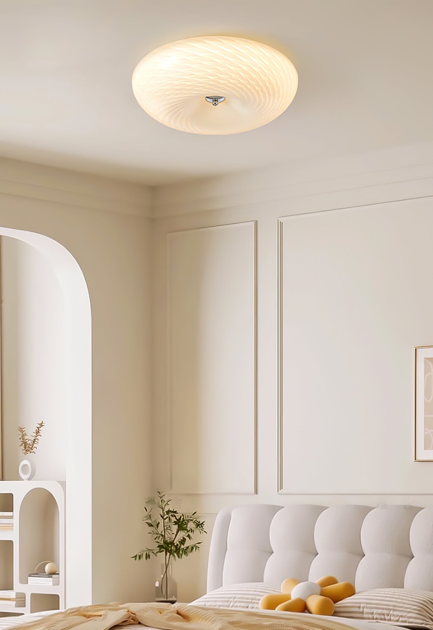 Comarion Modern Minimalist Art Glass Ceiling Light-Neutral Decor