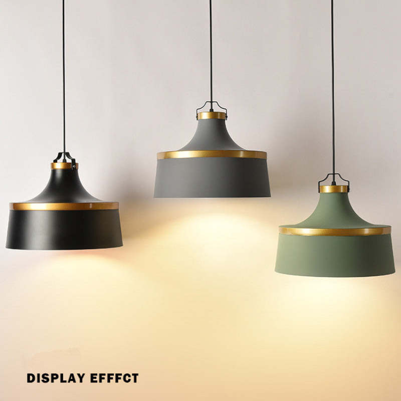 Valentina Modern Colorful Single Pendant Light, Metal Shade - Neutral Decor