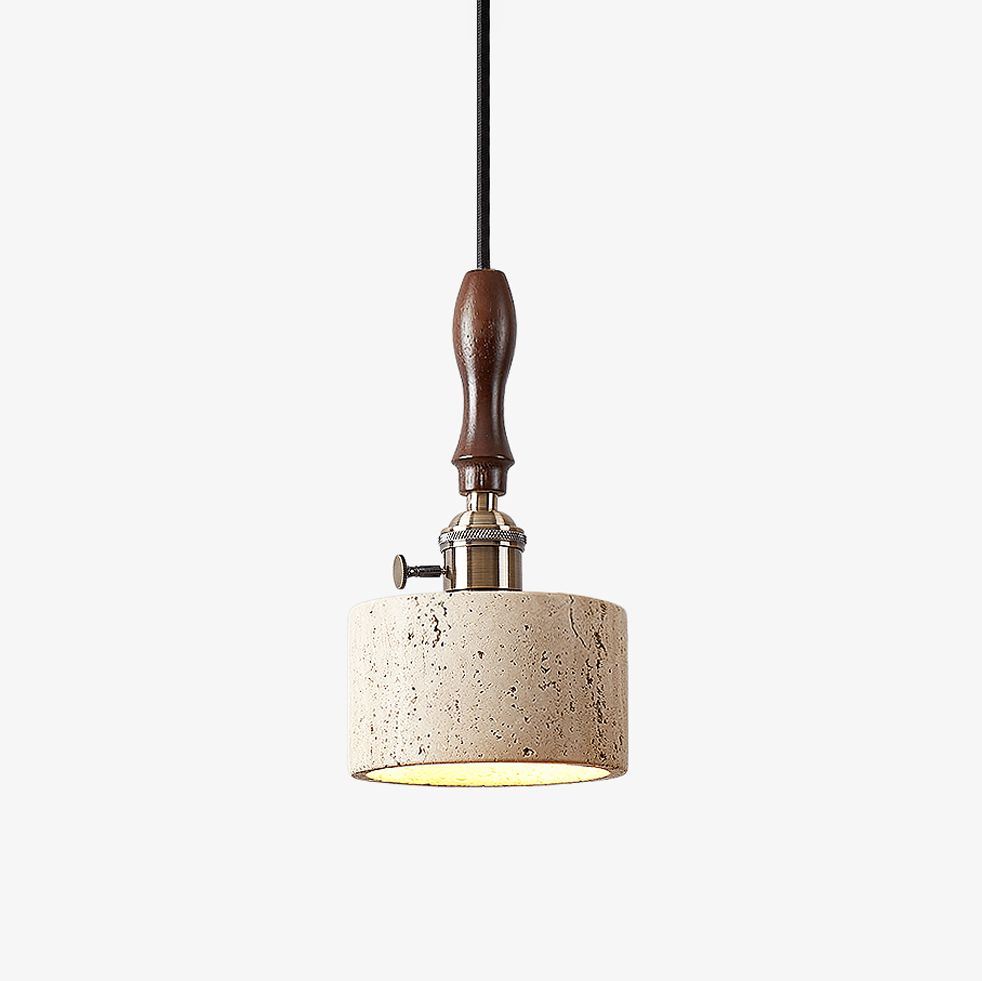 Heritage Stone Pendant Lamp-Neutral Decor