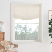 Lily Linen Roman Shades & Blinds | Relaxed-Neutral Decor
