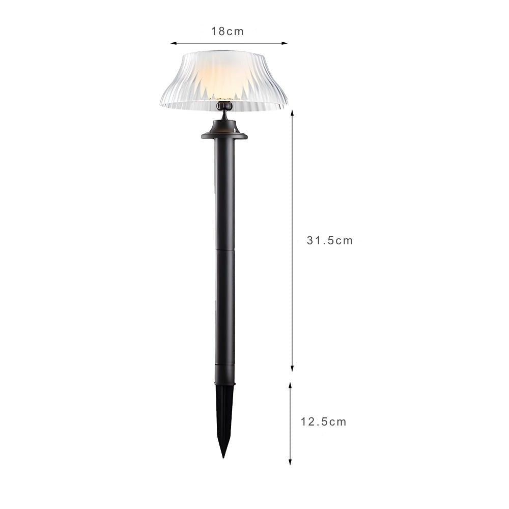 Roce Solar Vintage ABS Outdoor Lawn Stake Light