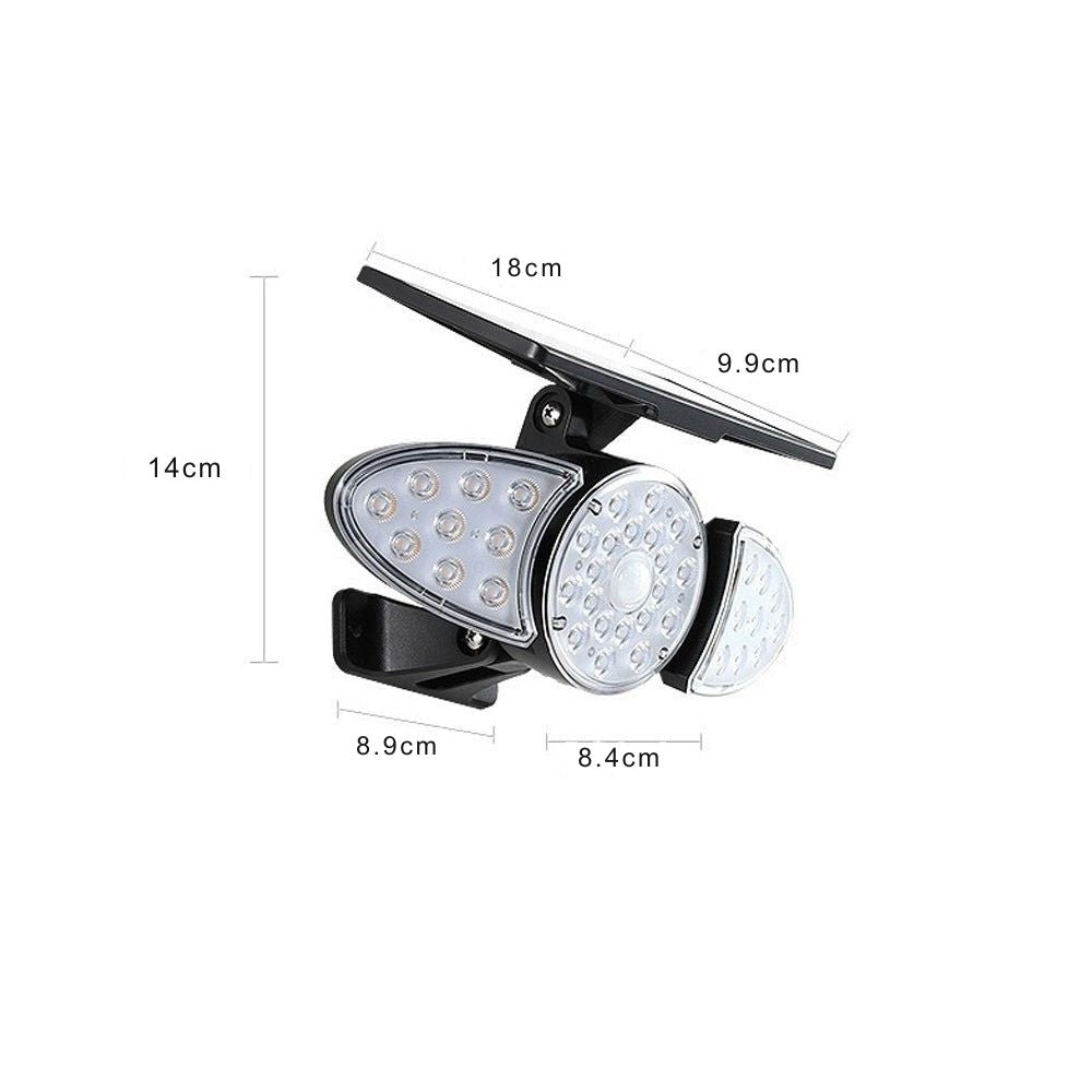 Gray Motion Security LED PC Outdoor Wall Light Fixture