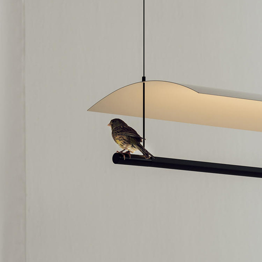 Arisha Minimalist Linear Metal Pendant Light - Neutral Decor