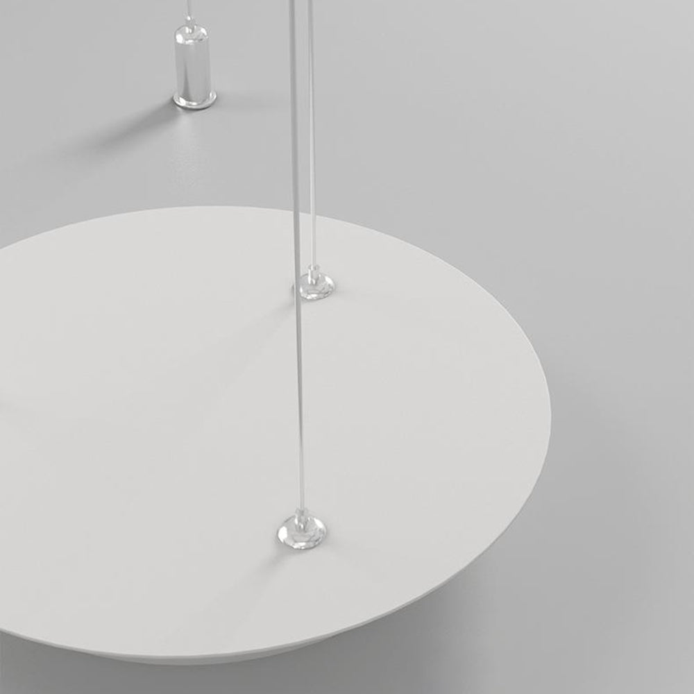 Arisha Pendant Light Rond Modern, Black/White, Dining Room - Neutral Decor