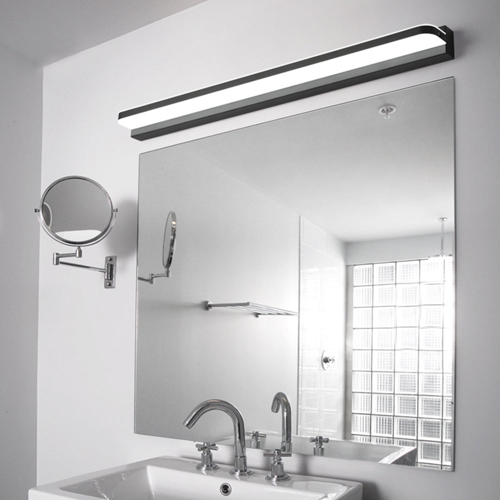 Arisha Wall Lamp Rectangular Modern, Acrylic Mirror, Black/White/Chrome/Gold, Bathroom - Neutral Decor